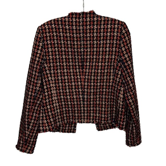 L'Agence Adette Black Orange Tweed Blazer - Size M - Picture 3 of 8